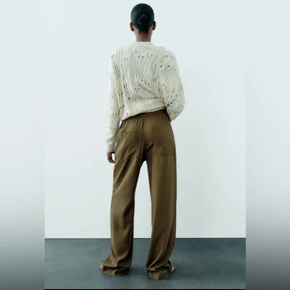 (#56)ZARA Straight Leg Pants - Picture 5 of 10